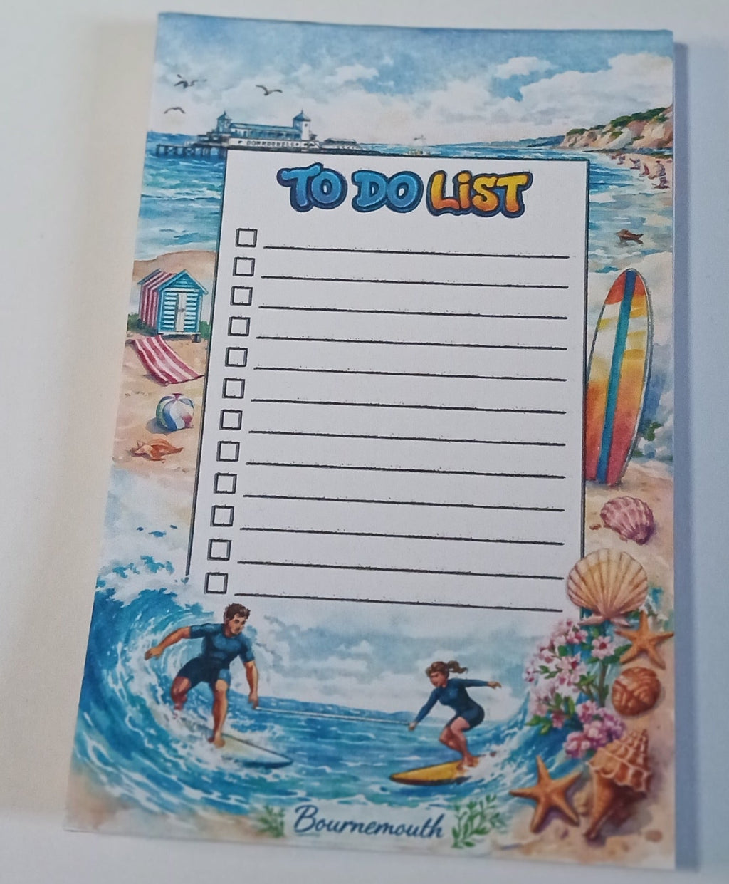 Handmade Beach To-Do List Notepad