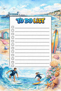 Handmade Beach To-Do List Notepad
