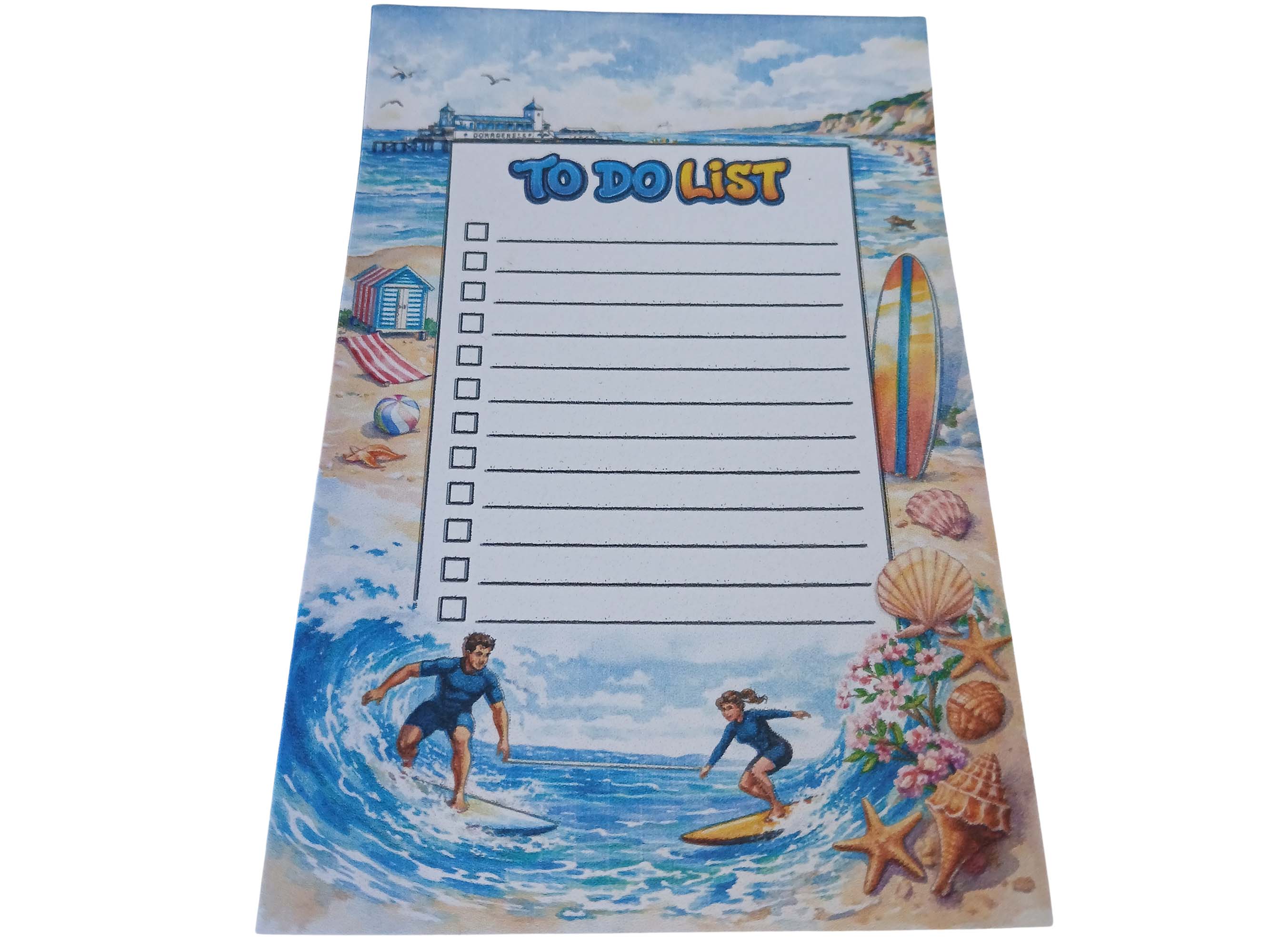 Handmade Beach To-Do List Notepad