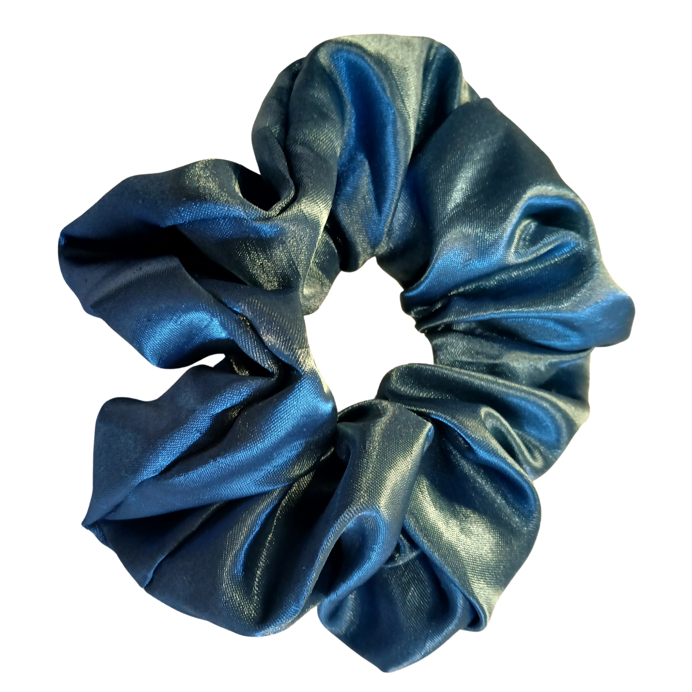 Blue Satin Hair Scrunchie – Smooth & Glossy Finish (Copy)